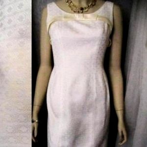 Vintage 1960s White Wiggle Dress
